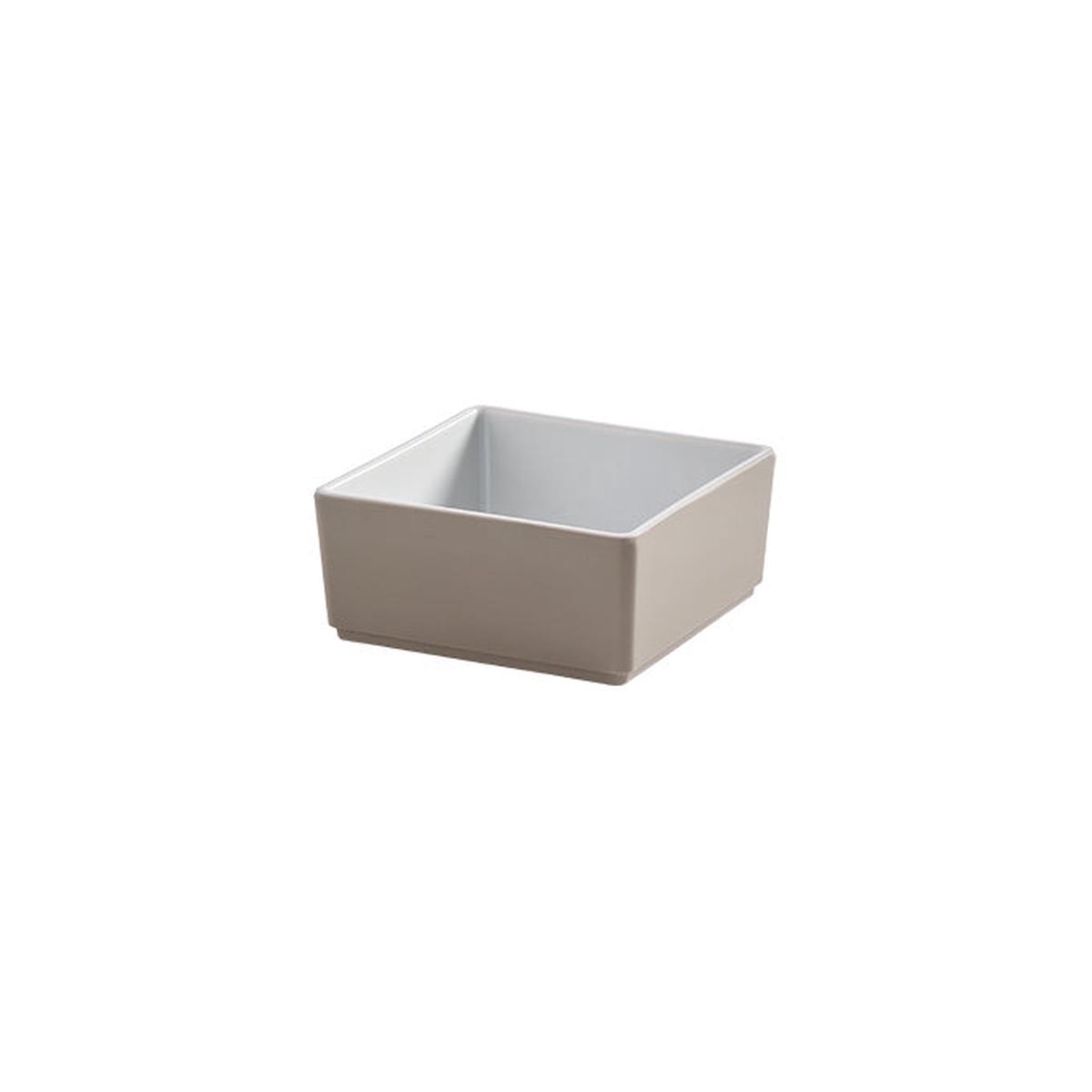 16 oz. Square Melamine Bowl, Mocha