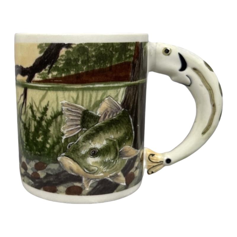 Bass Fish With Fish Handle Mug Papel Giftware