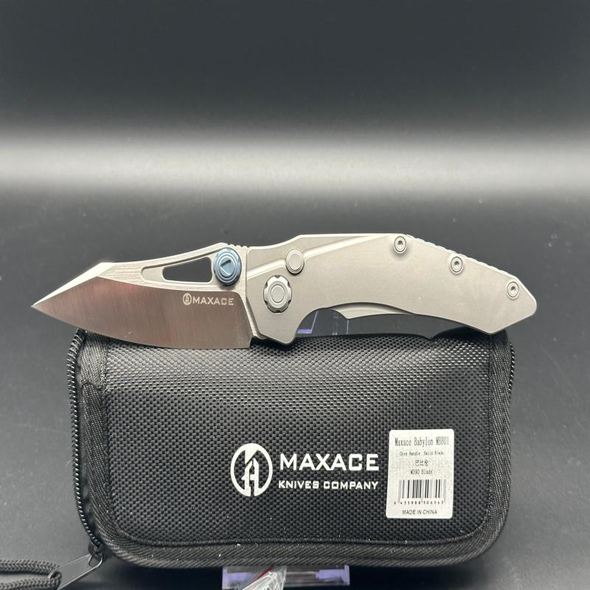Maxace MBB01 8221Babylon8221 M390 Satin gray TI