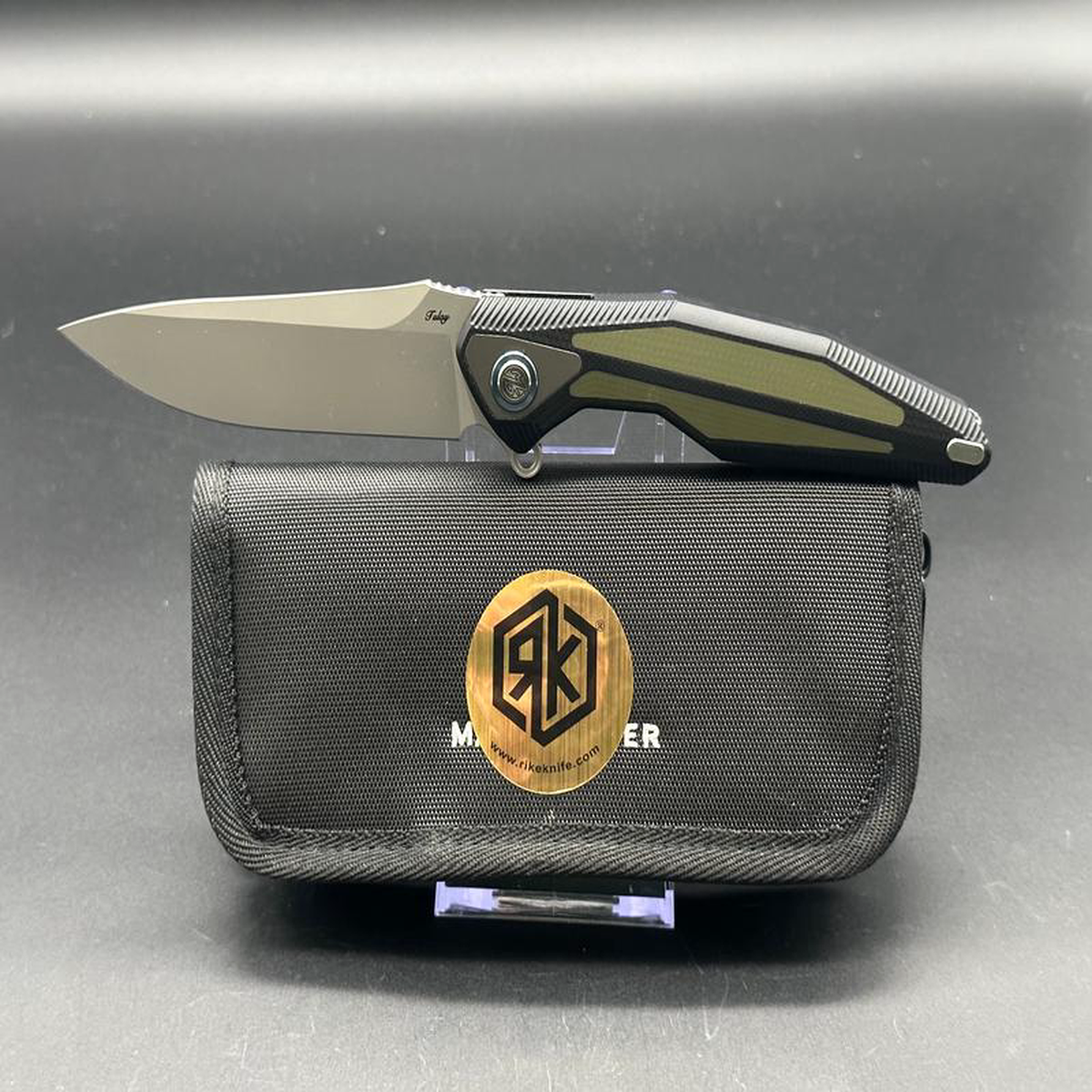 Rike Tulay integral blackgreen G10 handle