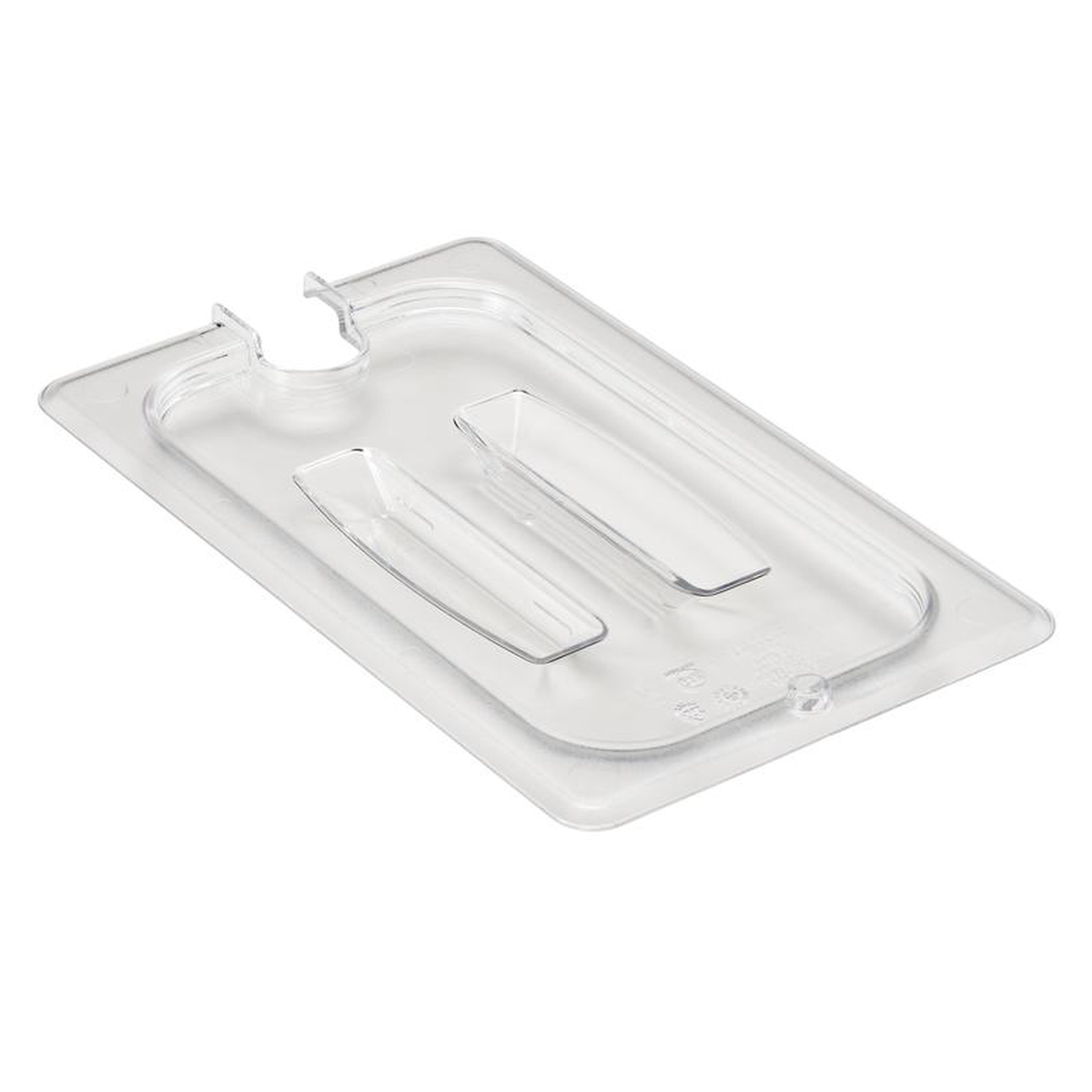 Cambro 40CWCHN135 14 Size Notched Food Pan Cover with Handle Clear