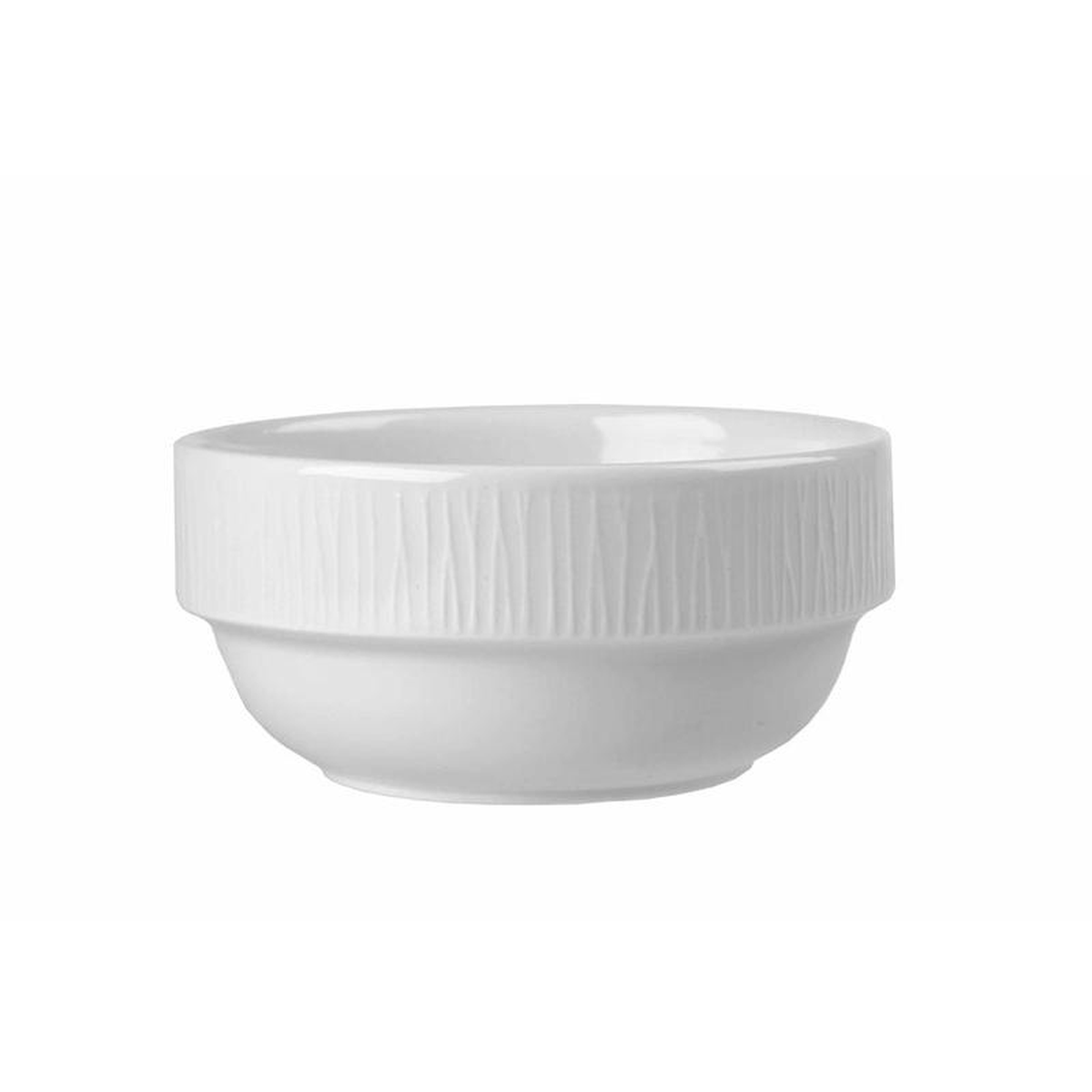 Churchill Bamboo 10 Oz Stacking Bowl White 6 Case 8211 WHBALB101