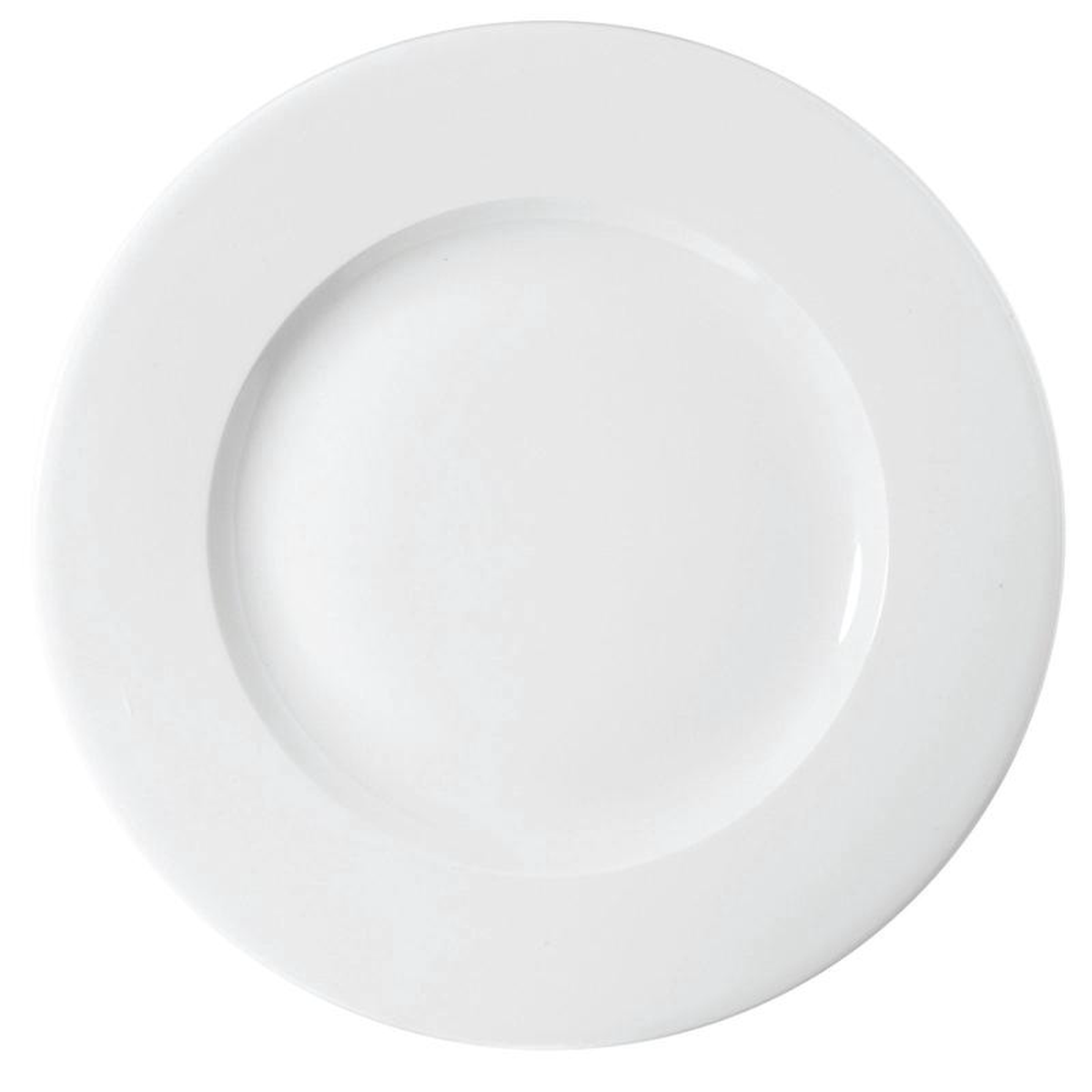 Churchill Profile 1058221 Wide Rim Plate Round White 12 Case