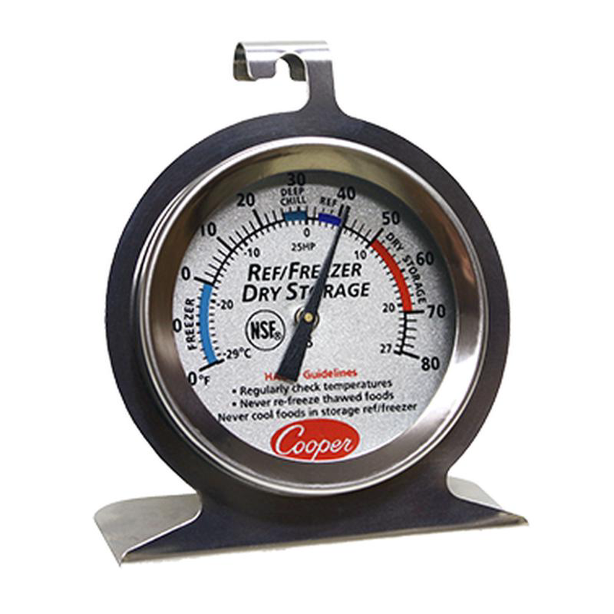 Cooper-Atkins Fridge 038 Freezer Dial Thermometer -20 to 80F