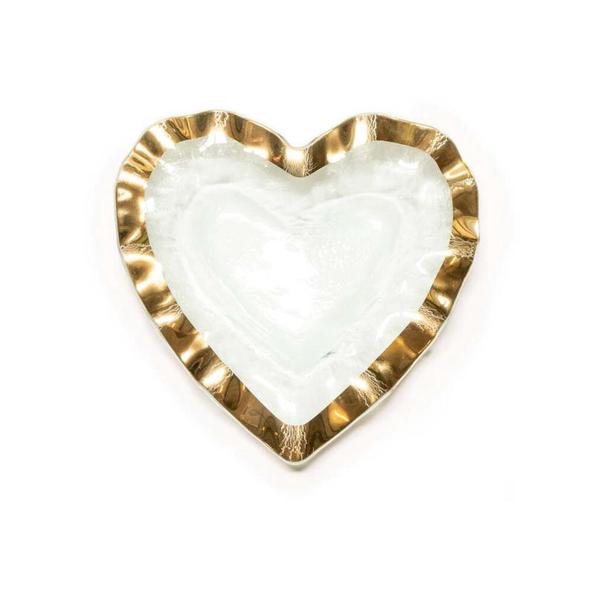 Ruffle Heart Bowl (88243) by Annieglass