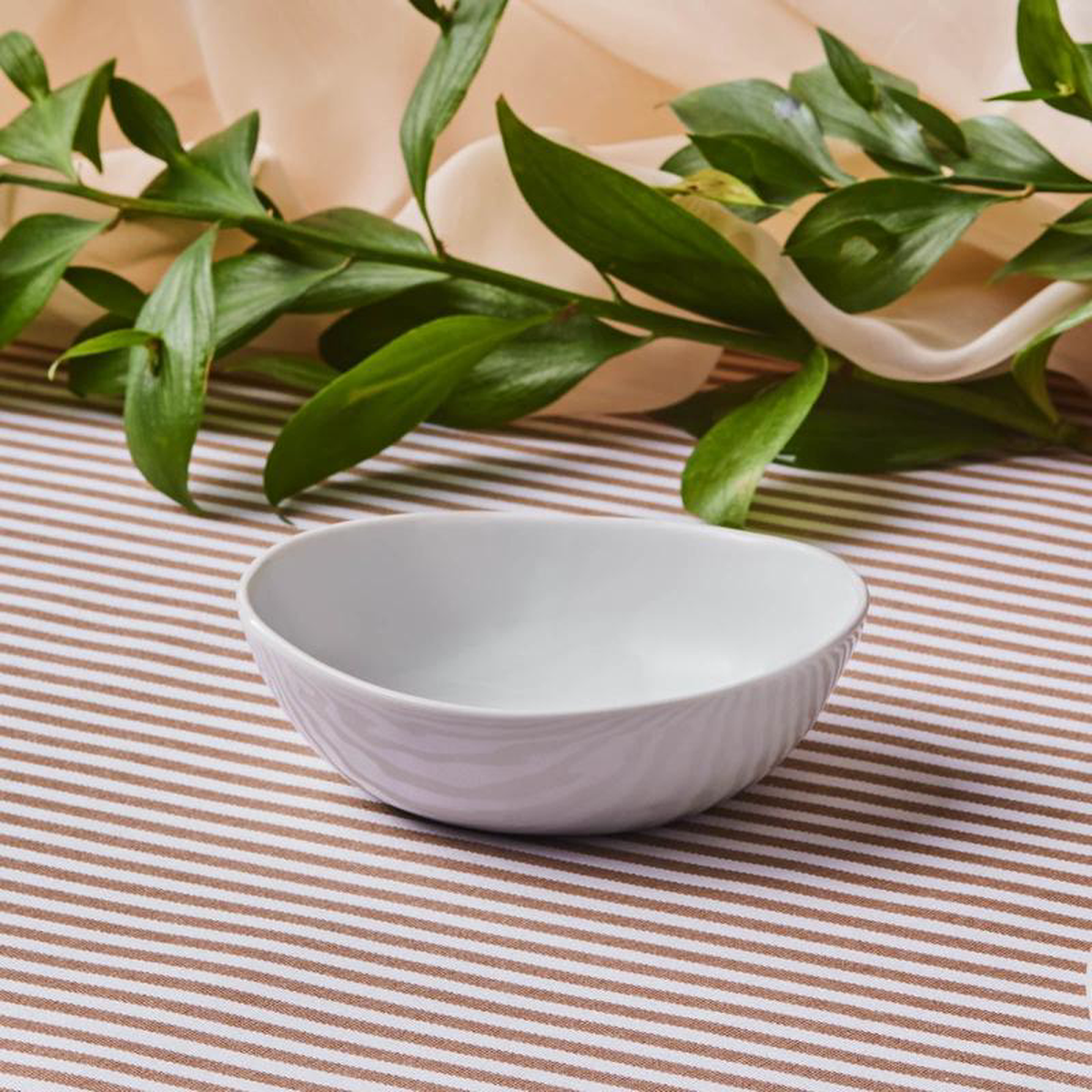 Karaca Epsilon Porcelain Snack Bowl 12cm White