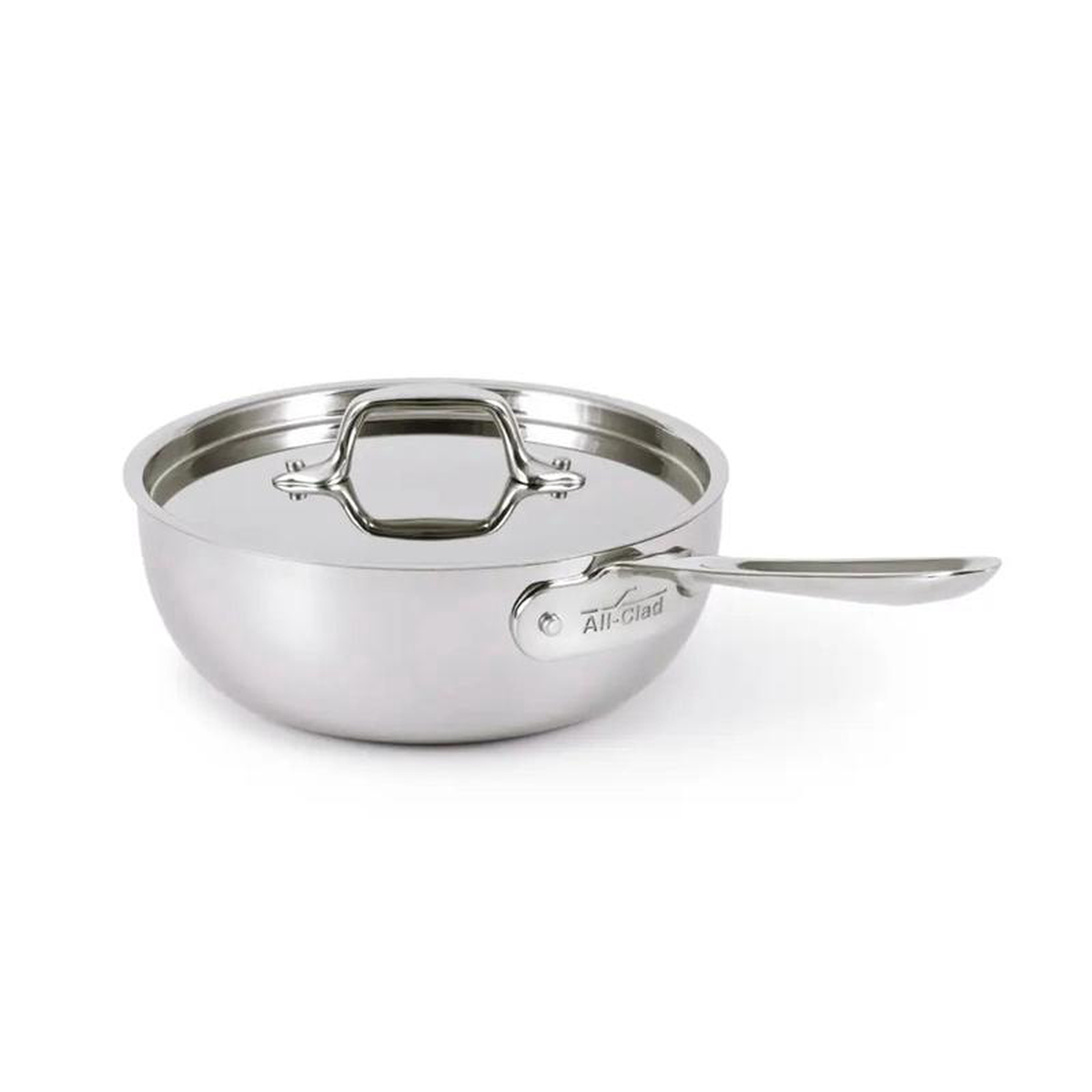 All-Clad d3 2 Qt Saucier with Lid Stainless Steel