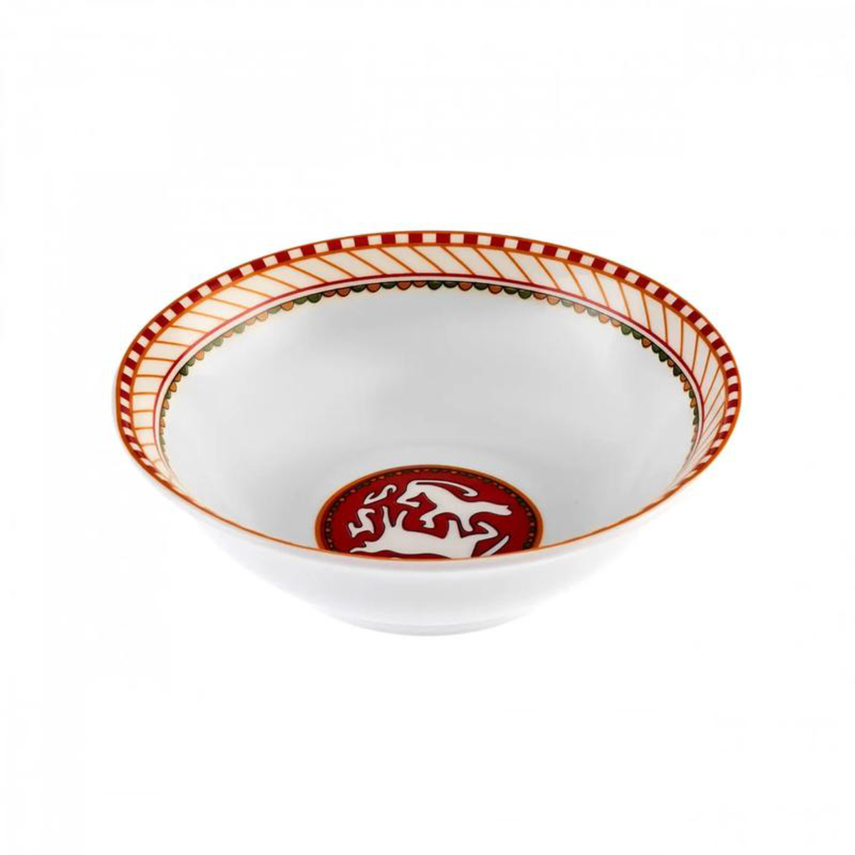 Karaca X Arslantepe Mhr Arslan Porcelain Snack Bowl 14cm White Multi