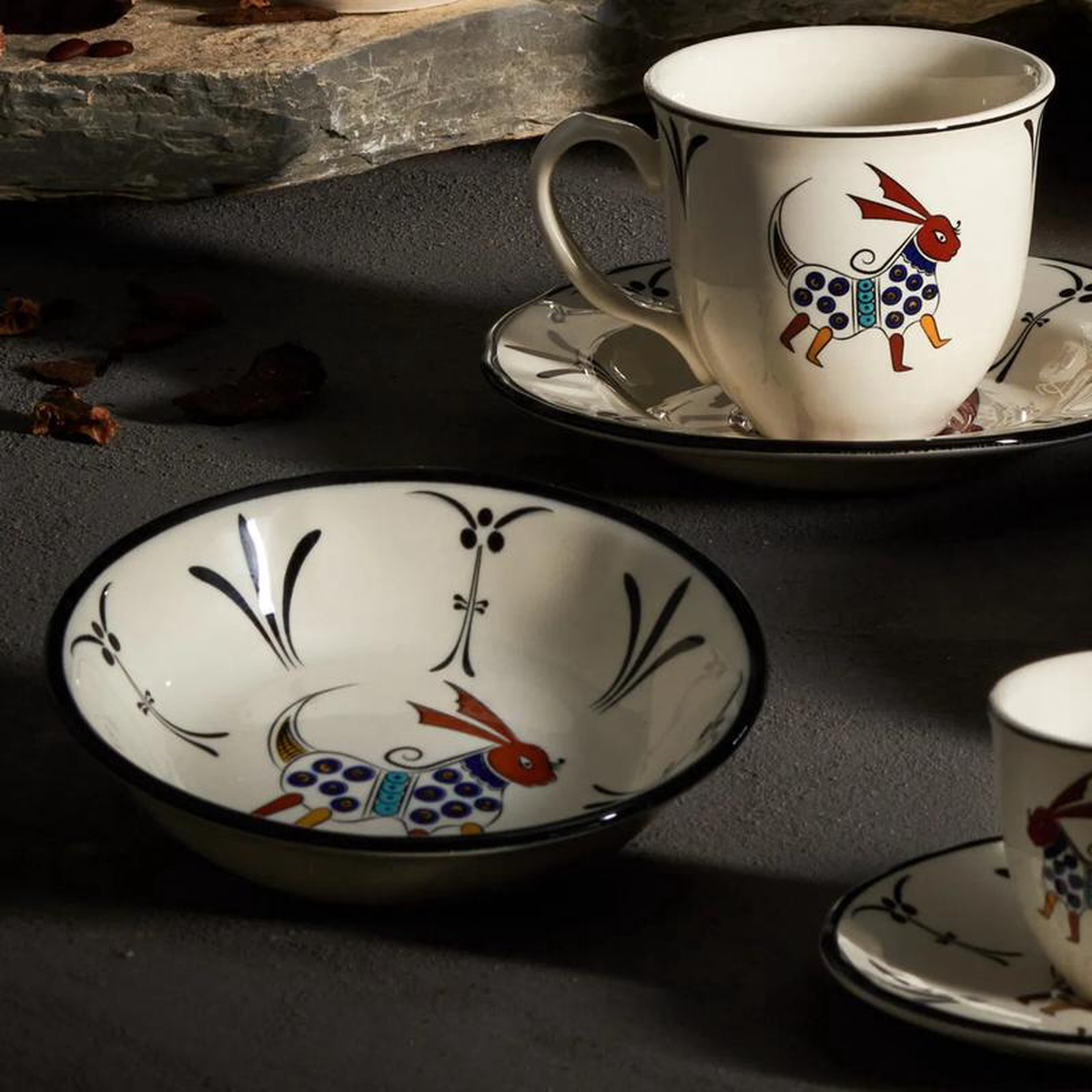 Karaca Paye Seljuk Collection Porcelain Snack Bowl 14cm Multi