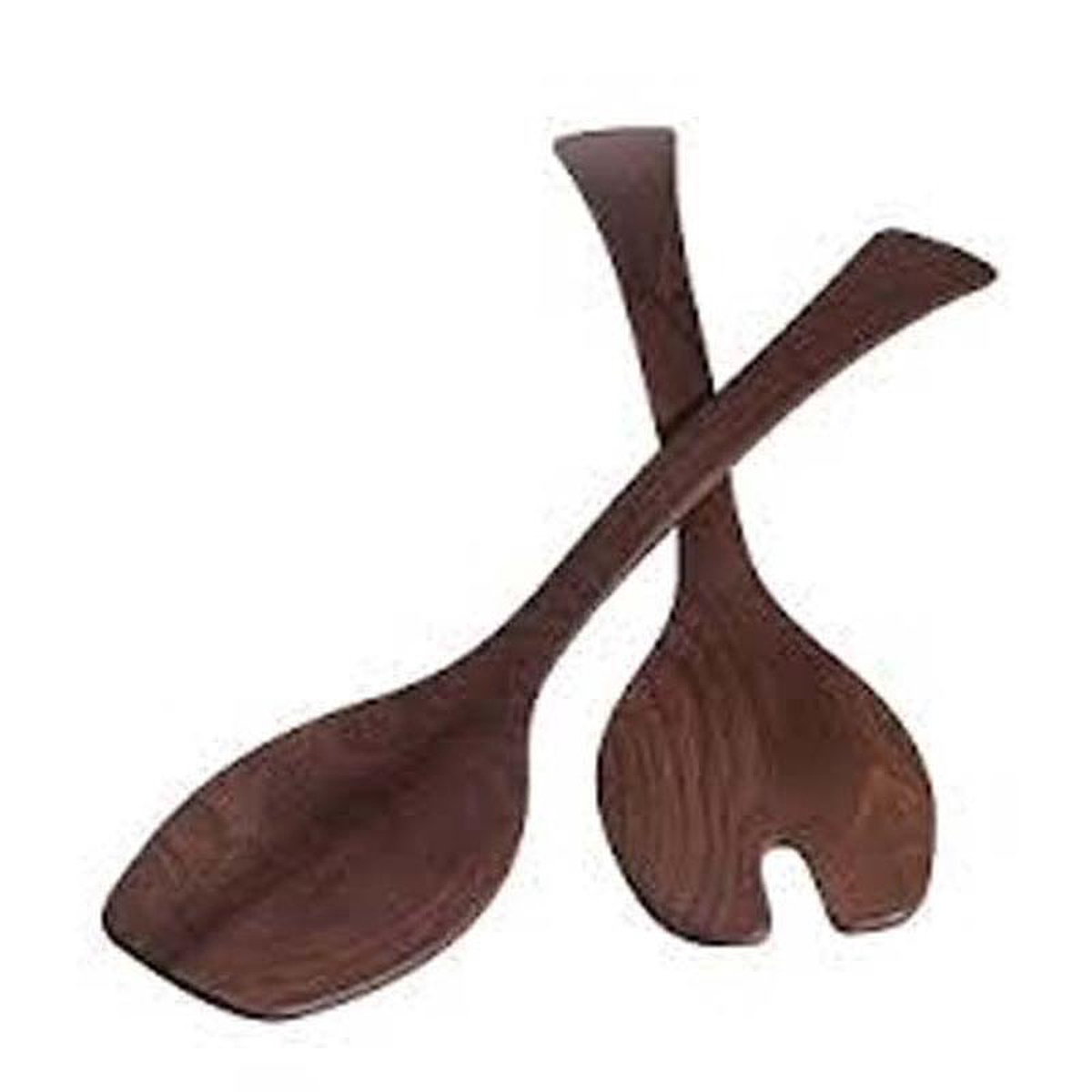 158243 Black Walnut Salad Servers by Andrew Pearce