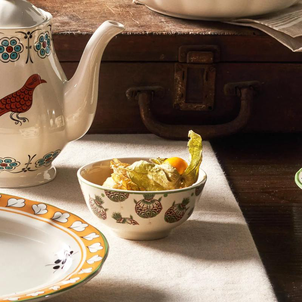 Karaca Paye Seljuk Collection Porcelain Snack Bowl 12cm Green Multi